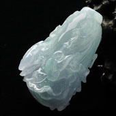 糯冰种晴水缅甸翡翠A货白菜挂件