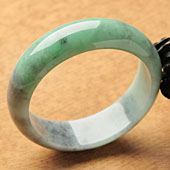糯冰种翠色缅甸翡翠A货手镯（59.3mm）