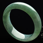 糯冰种晴水缅甸翡翠A货手镯（58.5mm）
