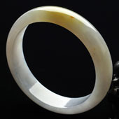 糯冰种紫罗兰黄翡缅甸翡翠A货手镯（57.6mm）