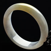 糯冰种紫罗兰黄翡缅甸翡翠A货手镯（57.6mm）