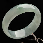 冰种飘花缅甸翡翠A货手镯（55.4mm）