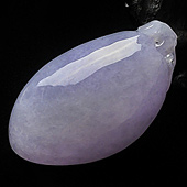 糯冰种紫罗兰缅甸翡翠A货福瓜挂件