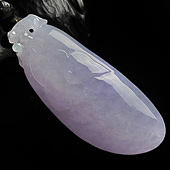 糯冰种紫罗兰缅甸翡翠A货福瓜挂件