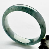 冰种飘花缅甸翡翠A货手镯（56.2mm）