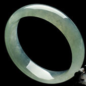 冰种晴水缅甸翡翠A货手镯（58.3mm）