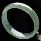冰种晴水缅甸翡翠A货手镯（58.7mm）