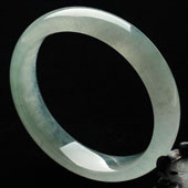 冰种晴水缅甸翡翠A货手镯（58.2mm）