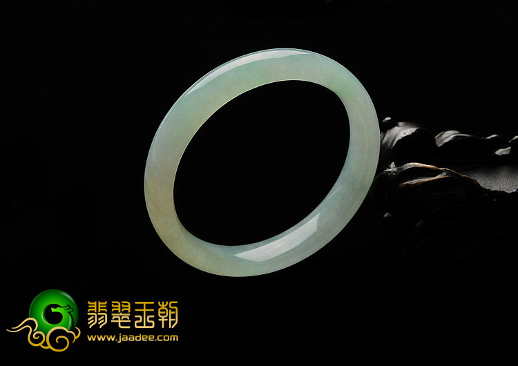 冰种晴水略带翠缅甸翡翠A货手镯（58.2mm）