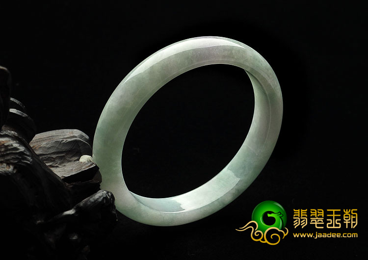 糯冰种晴水缅甸翡翠A货手镯（54.9mm）