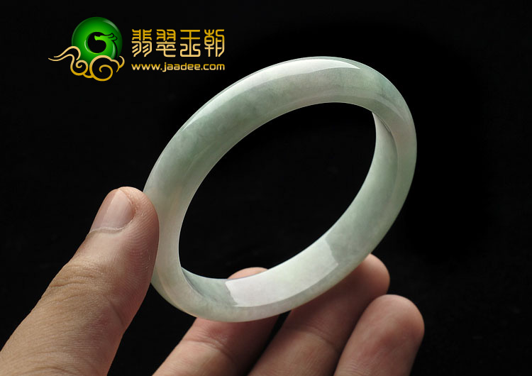 糯冰种晴水缅甸翡翠A货手镯（54.9mm）