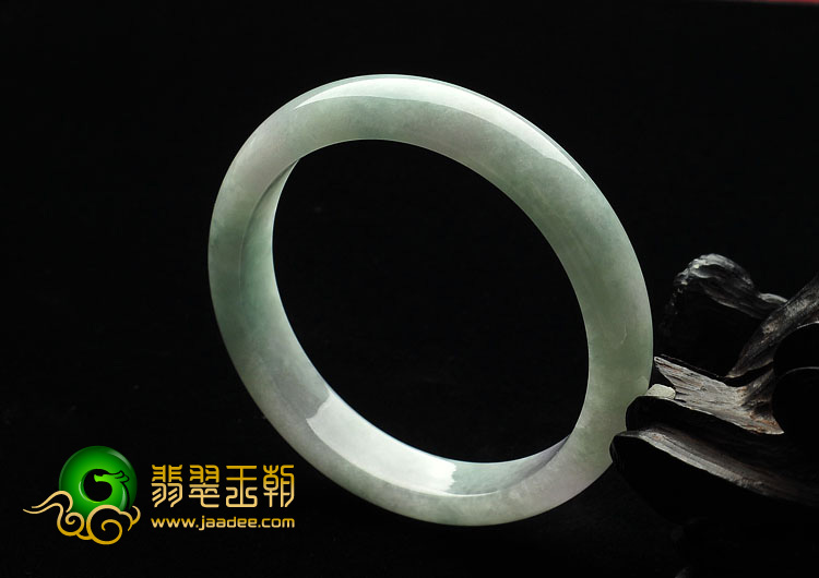 糯冰种晴水缅甸翡翠A货手镯（54.9mm）