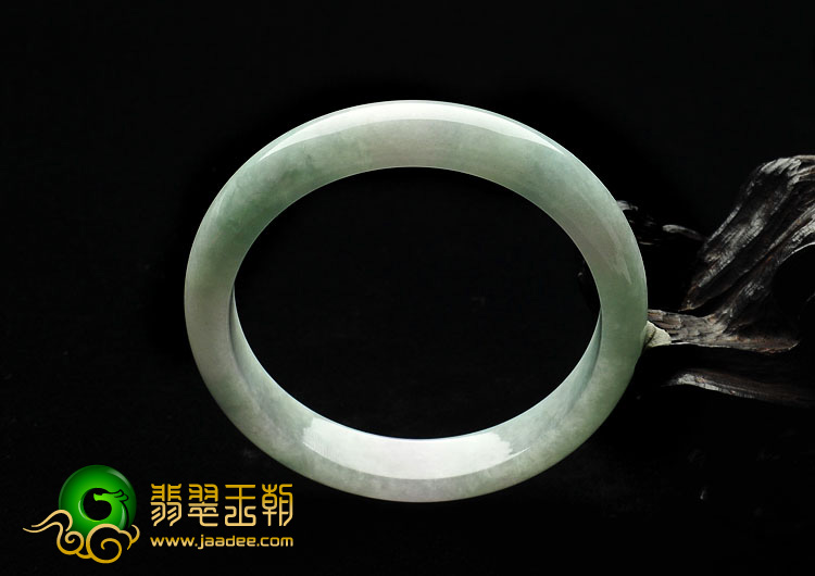 糯冰种晴水缅甸翡翠A货手镯（54.9mm）