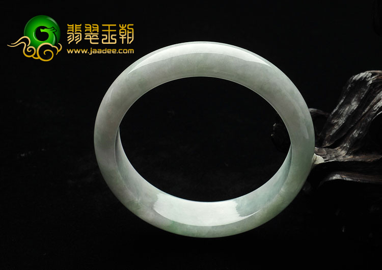 糯冰种晴水缅甸翡翠A货手镯（56.1mm）