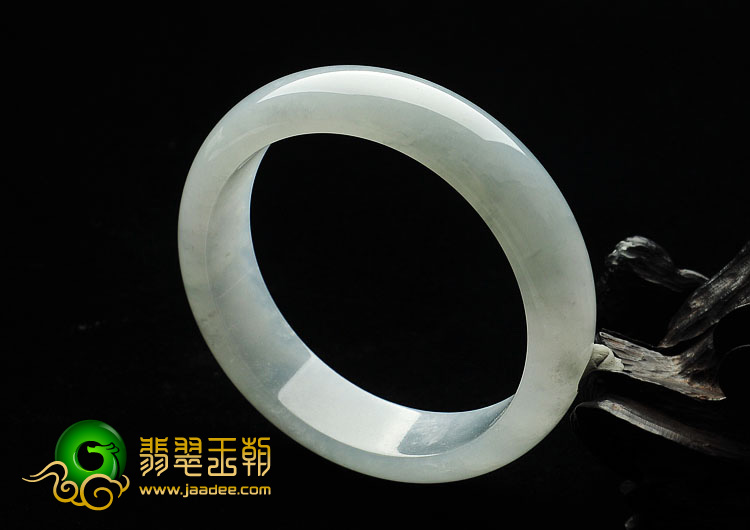 冰种晴水缅甸翡翠A货手镯（57mm）