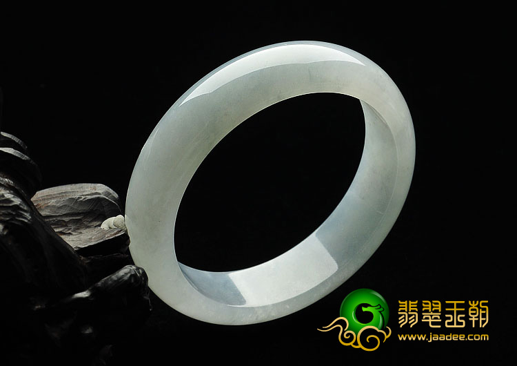 冰种晴水缅甸翡翠A货手镯（57mm）