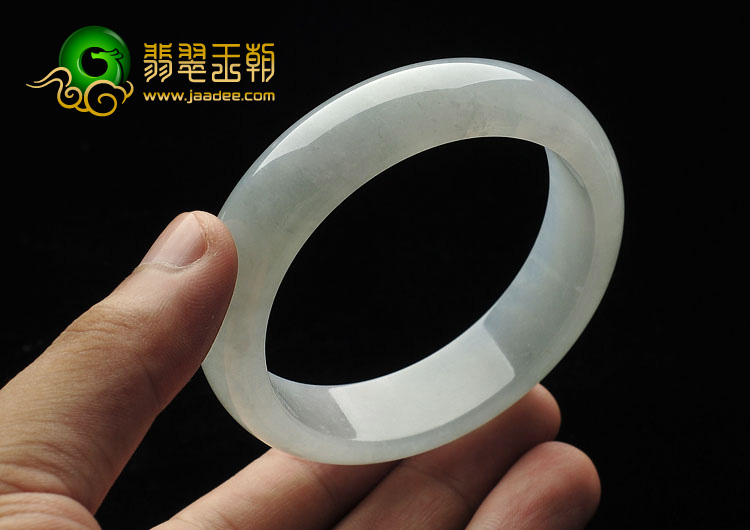 冰种晴水缅甸翡翠A货手镯（57mm）