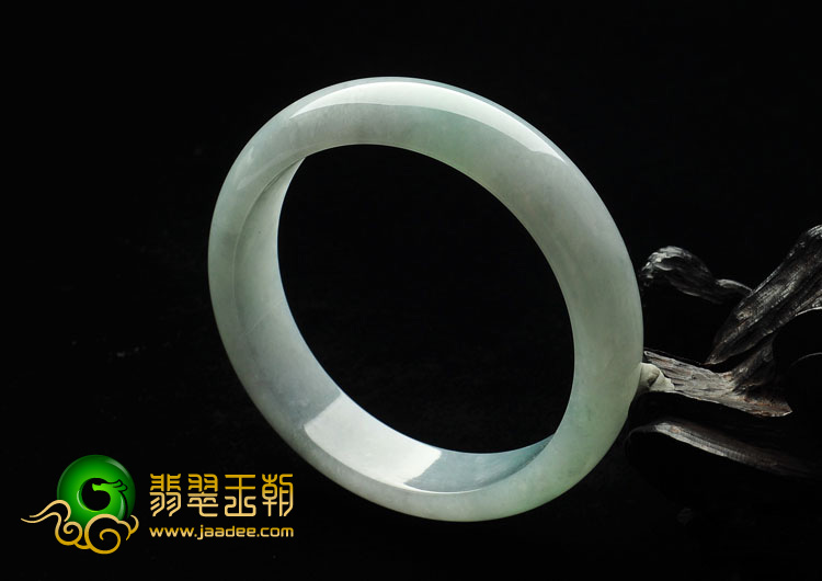 糯冰种晴水缅甸翡翠A货手镯（56.1mm）
