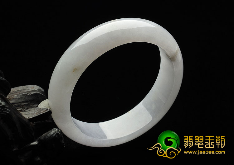 糯冰种紫罗兰缅甸翡翠A货手镯（57.7mm）