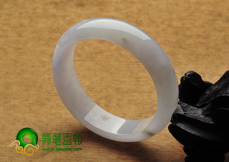 糯冰种紫罗兰缅甸翡翠A货手镯（57.7mm）