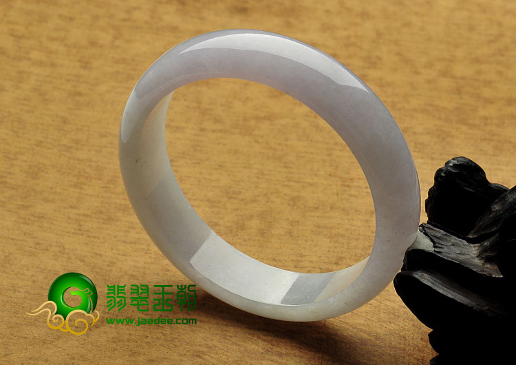 糯冰种紫罗兰缅甸翡翠A货手镯（58.4mm）