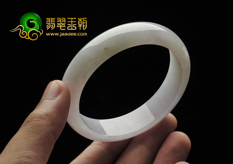 糯冰种紫罗兰缅甸翡翠A货手镯（58.4mm）