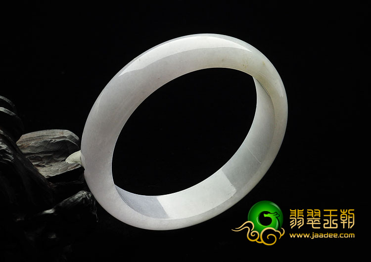 糯冰种紫罗兰缅甸翡翠A货手镯（58.4mm）