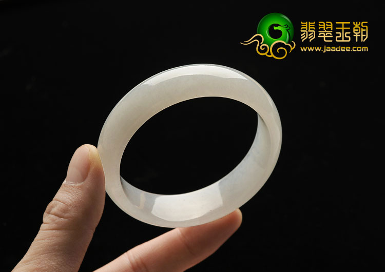 冰种白色缅甸翡翠A货手镯（56.2mm）