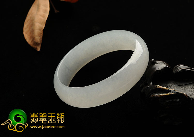 冰种白色缅甸翡翠A货手镯（56.2mm）