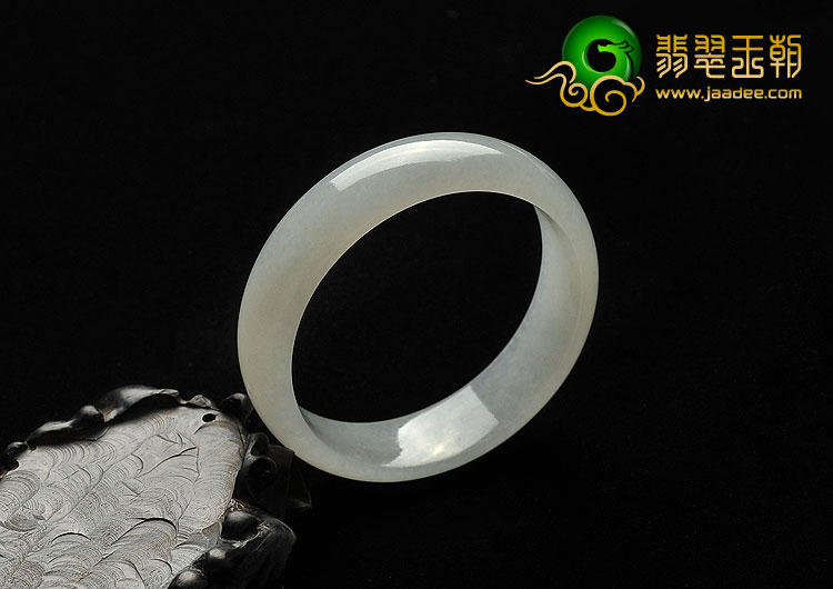 冰种白色缅甸翡翠A货手镯（58.8mm）