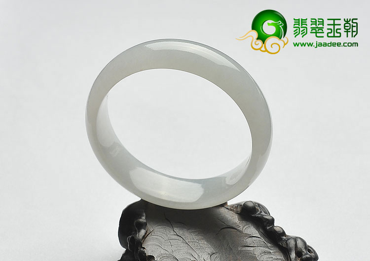 冰种白色缅甸翡翠A货手镯（58.8mm）
