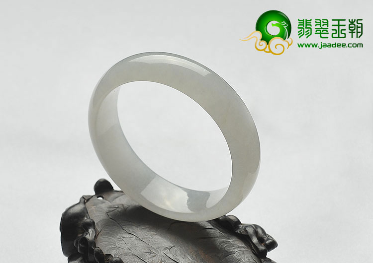 冰种白色缅甸翡翠A货手镯（52.8mm）