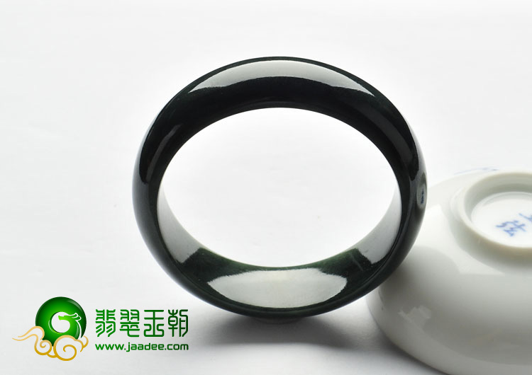 冰种油青缅甸翡翠A货手镯（57.4mm）