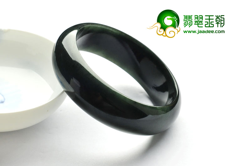 冰种油青缅甸翡翠A货手镯（57.4mm）