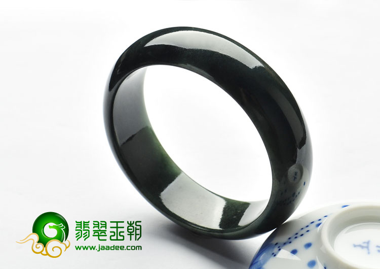 冰种油青缅甸翡翠A货手镯（57.4mm）