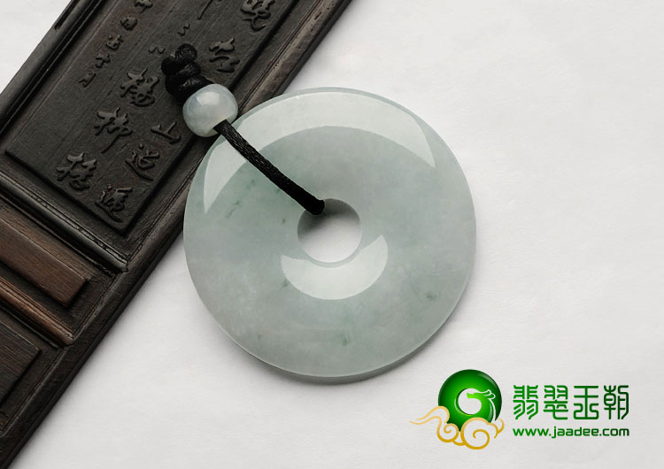 糯冰种晴水缅甸翡翠A货平安扣挂件