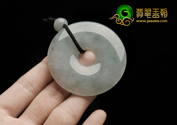 糯冰种晴水缅甸翡翠A货平安扣挂件