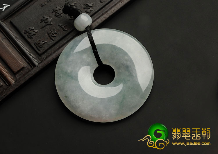 糯冰种晴水缅甸翡翠A货平安扣挂件
