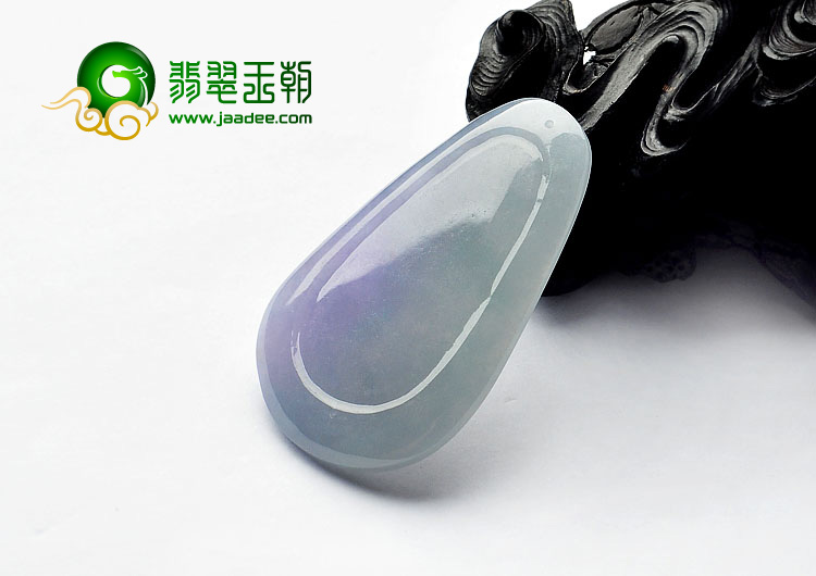 冰种紫罗兰缅甸翡翠A货观音挂件