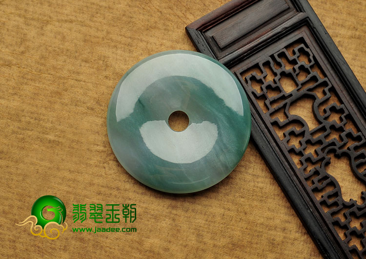 冰种晴水缅甸翡翠A货平安扣挂件