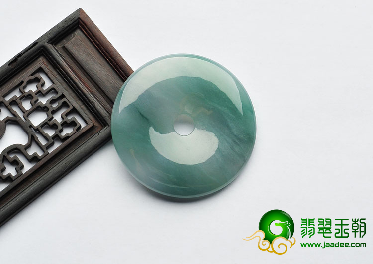 冰种晴水缅甸翡翠A货平安扣挂件