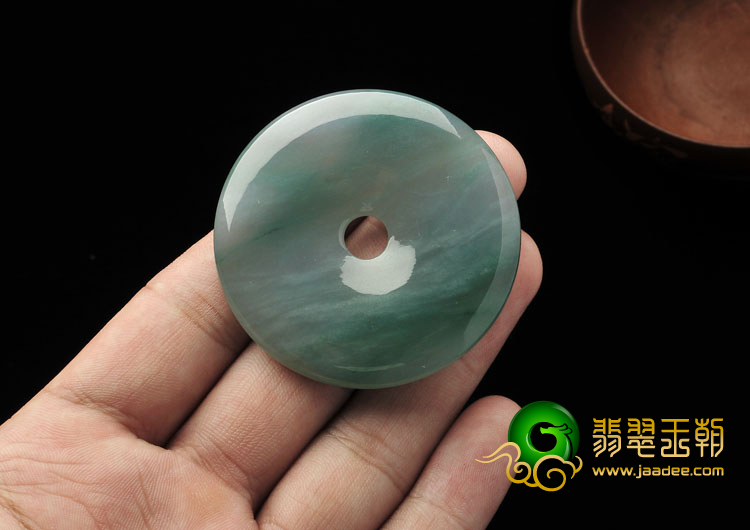 冰种晴水缅甸翡翠A货平安扣挂件