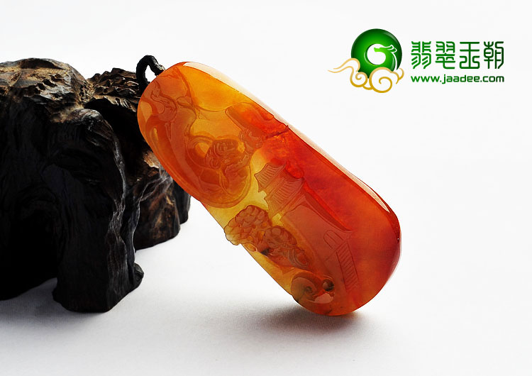 冰种红黄翡缅甸翡翠A货天籁之音挂件