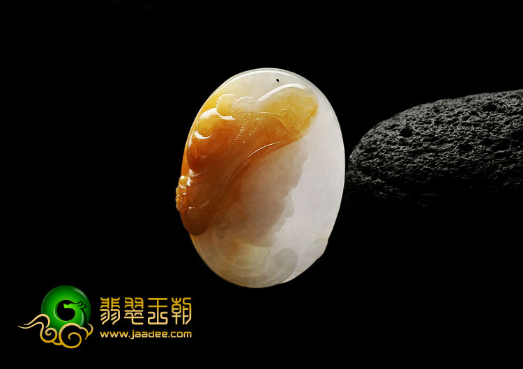 (超值推荐)冰种黄翡缅甸翡翠A货美女头挂件