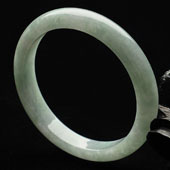 糯冰种晴水缅甸翡翠A货手镯（55.1mm）