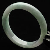 糯冰种晴水缅甸翡翠A货手镯（54.9mm）