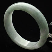 糯冰种晴水缅甸翡翠A货手镯（56.1mm）