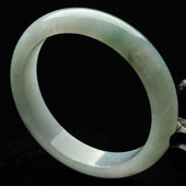 糯冰种晴水缅甸翡翠A货手镯（56.8mm）