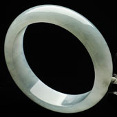 冰种晴水缅甸翡翠A货手镯（57mm）
