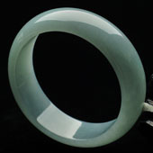 糯冰种晴水缅甸翡翠A货手镯（60mm）